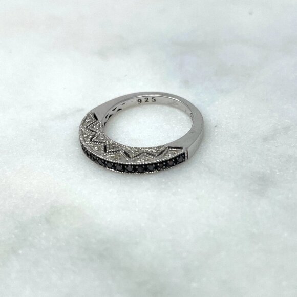 Michael Drechsler MDJ Mocha Diamond 0.16 CTW Sterling Silver 925 Ring, Size 5 - Picture 8 of 12